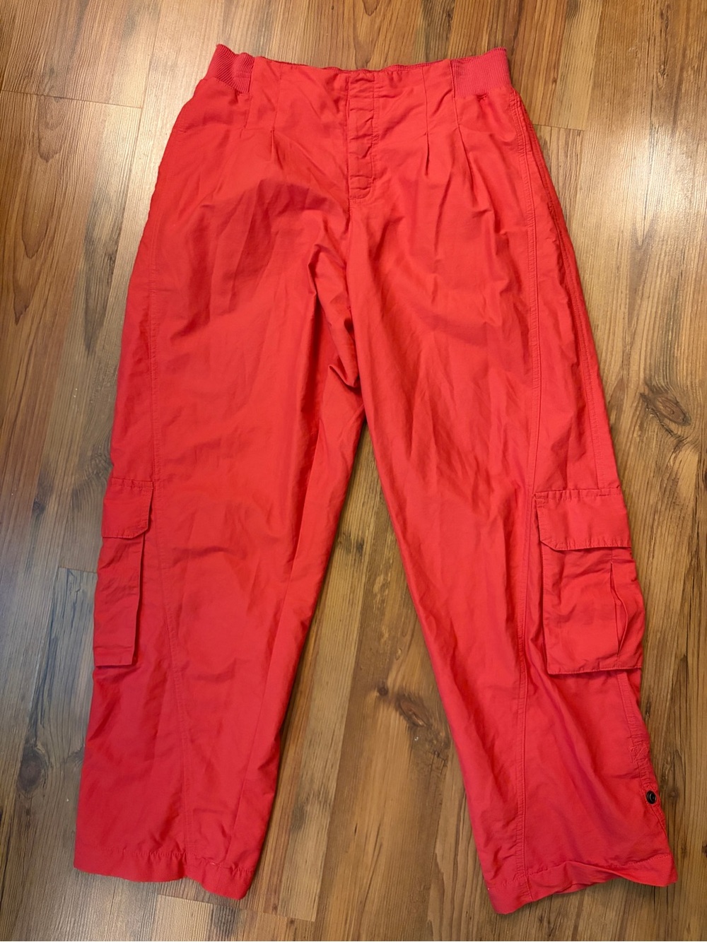 Free People Red Mesmerize Me Cargo Pants M - Picture 3 of 11